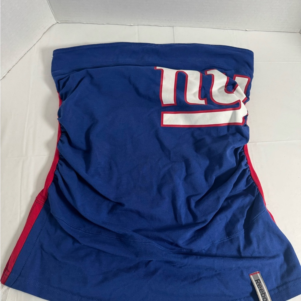 Reebok New York Giants Blue Tube Top with Red Stitching. Preowned.